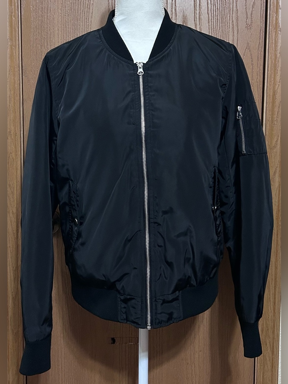 Maurice’s Black Bomber Jacket